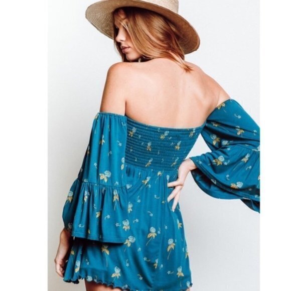 NEW Free People We the Free Lana Tunic Ocean - Picture 2 of 6